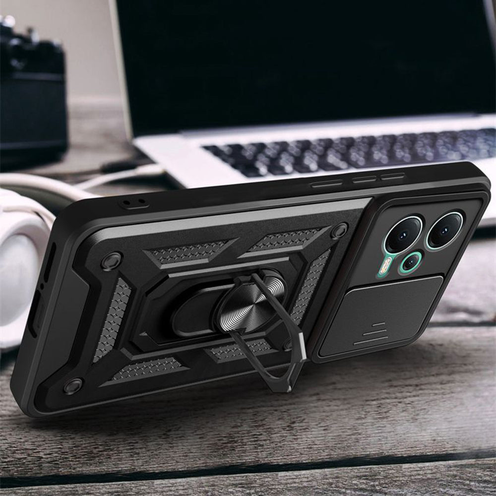 Husa pentru Xiaomi Poco X5 / Note 12 5G, Techsuit, CamShield, Neagra