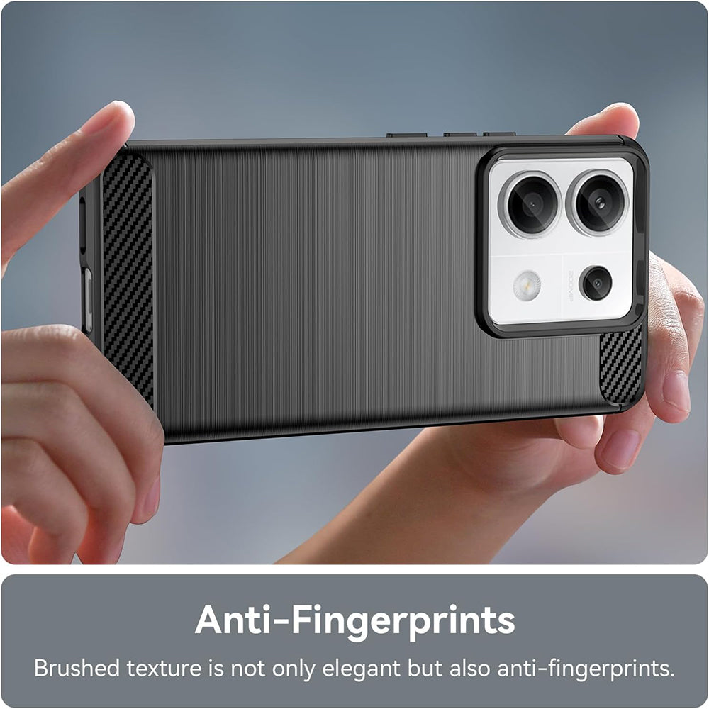 Husa pentru Xiaomi Poco X6 / Note 13 Pro 5G, Techsuit, Carbon, Neagra