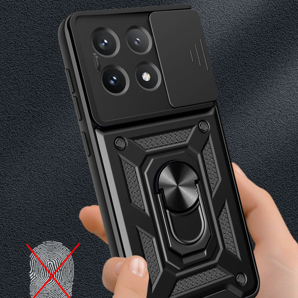 Husa pentru Xiaomi Poco X6 Pro, Techsuit, CamShield, Neagra