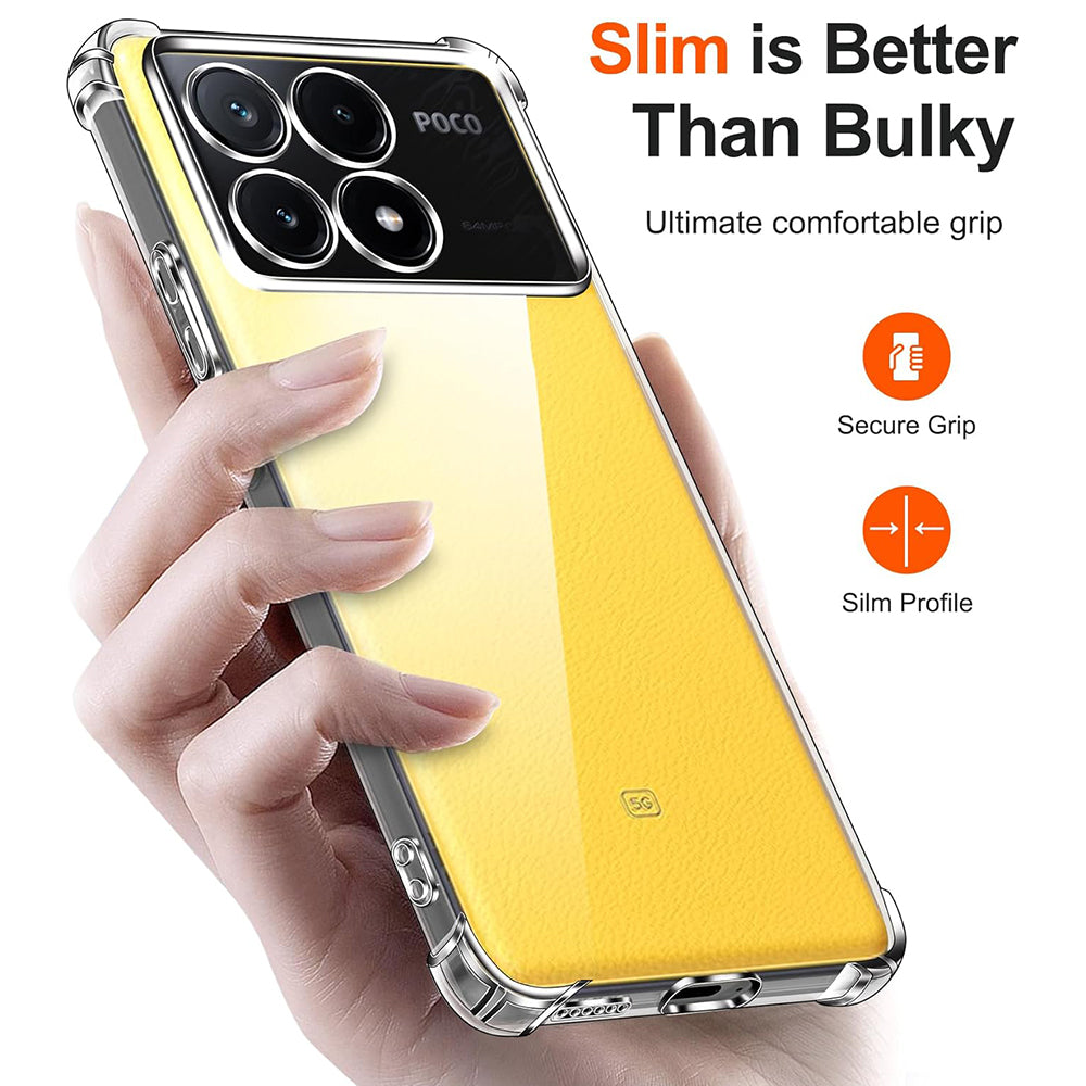 Husa pentru Xiaomi Poco X6 Pro, Techsuit, Shockproof Clear, Transparenta
