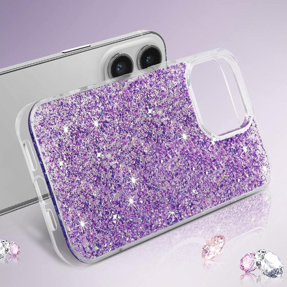 Husa pentru Xiaomi Poco X6 Pro, Techsuit, Sparkly Glitter, Alba