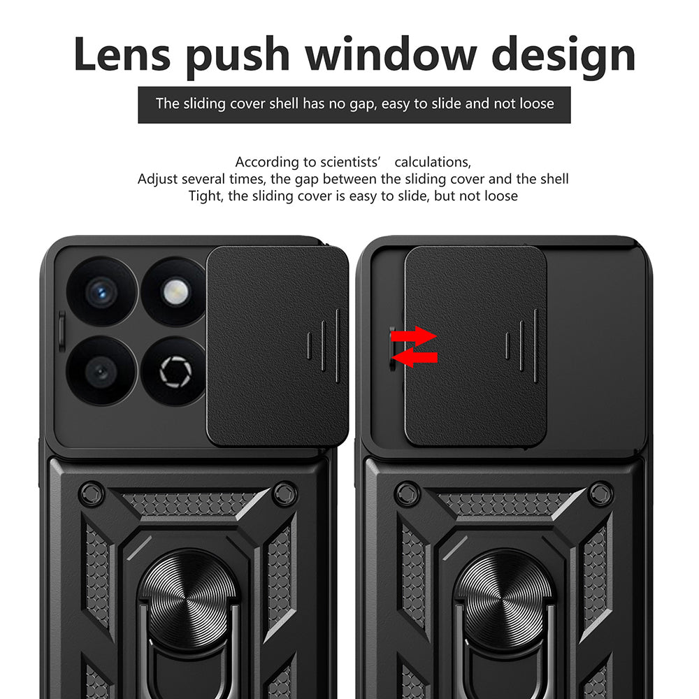 Husa pentru Xiaomi Poco X7 Pro, Techsuit, CamShield, Neagra