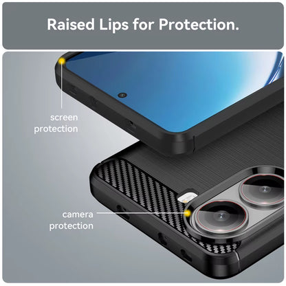 Husa pentru Xiaomi Poco X7 Pro, Techsuit, Carbon, Neagra