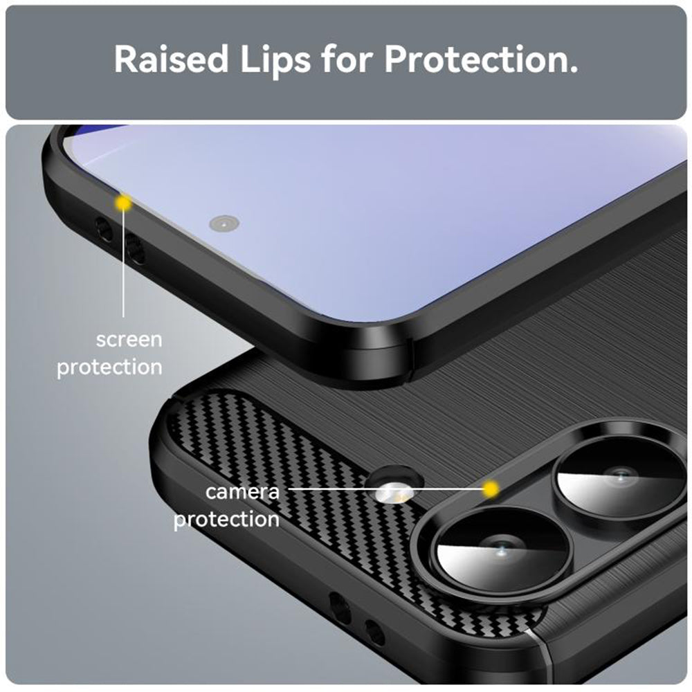 Husa pentru Xiaomi Poco X8 Pro, Techsuit, Carbon, Neagra