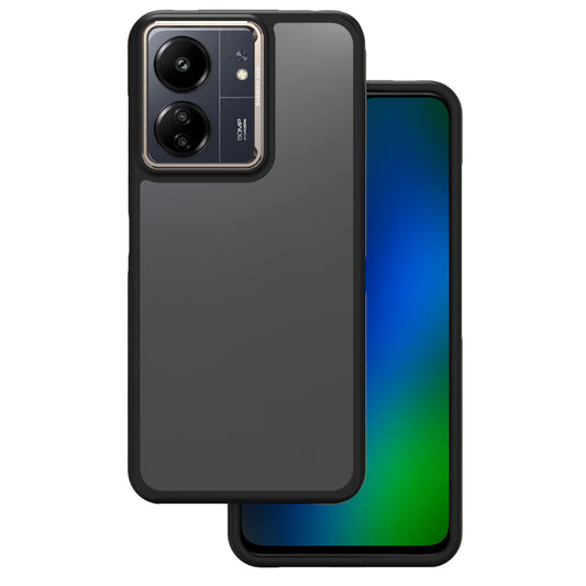 Husa pentru Xiaomi Poco M6 / Redmi 13C 5G, OEM, Crystal Black, Gri
