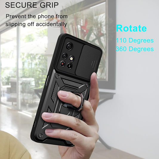 Husa pentru Xiaomi Redmi 10 2022 / 10 (2021), Techsuit, CamShield, Neagra
