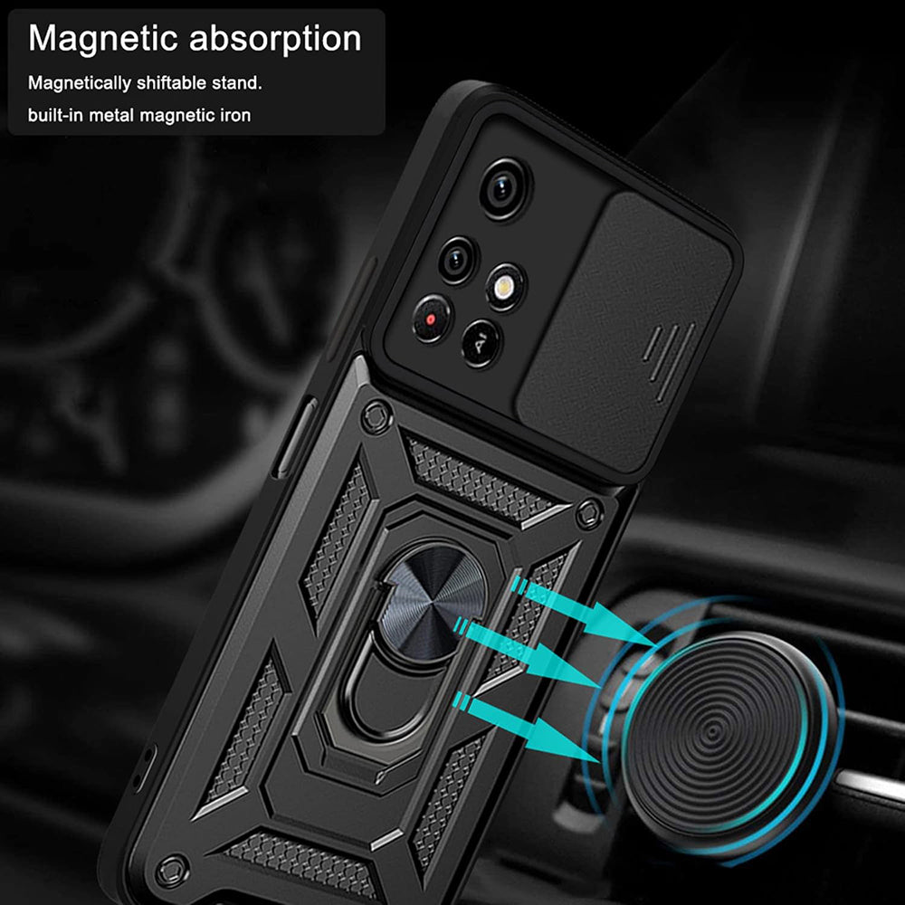 Husa pentru Xiaomi Redmi 10 2022 / 10 (2021), Techsuit, CamShield, Neagra