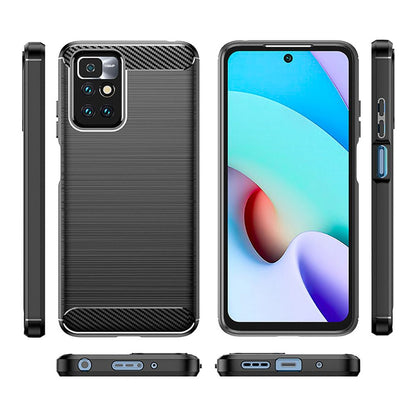 Husa pentru Xiaomi Redmi 10 2022 / 10 (2021), Techsuit, Carbon, Neagra