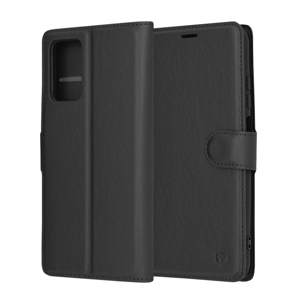 Husa pentru Xiaomi Redmi 10 2022 / 10 (2021), Techsuit, Leather Folio, Neagra