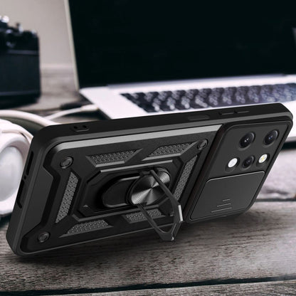 Husa pentru Xiaomi Redmi 12 5G / 12, Techsuit, CamShield, Neagra