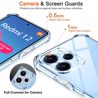 Husa pentru Xiaomi Redmi 12 5G / 12, Techsuit, Shockproof Clear, Transparenta