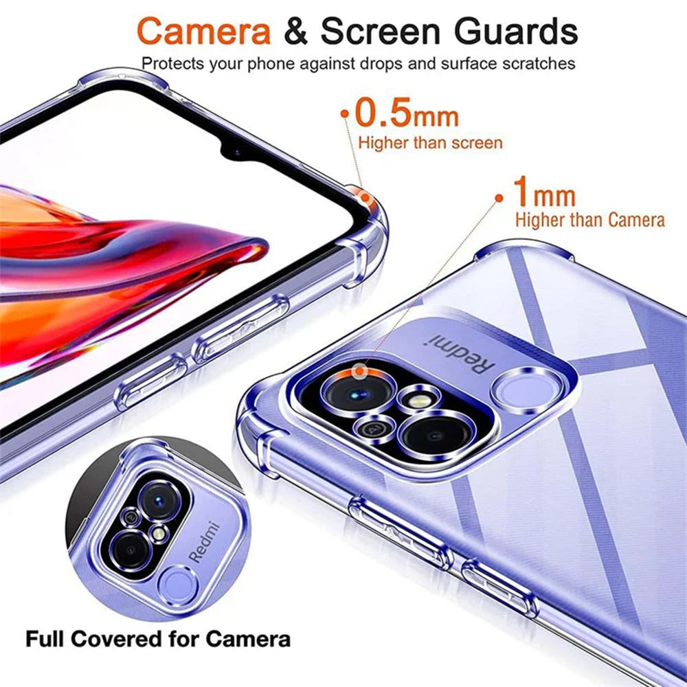 Husa pentru Xiaomi Redmi 12C, Techsuit, Shockproof Clear, Transparenta