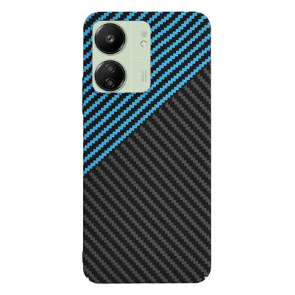 Husa pentru Xiaomi Redmi 13C 5G / 13C / Poco C65, Techsuit, Carbonite FiberShell, Neagra Bleu