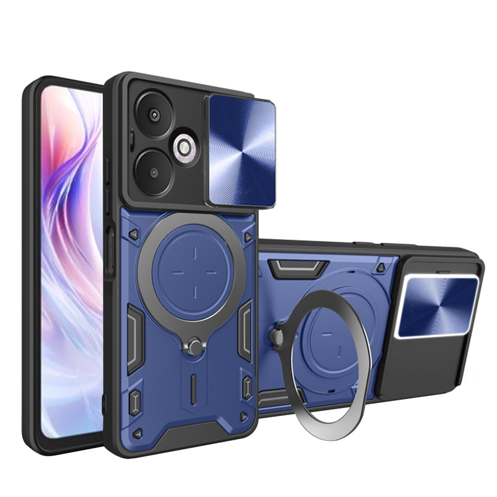 Husa pentru Xiaomi Redmi 13C 5G, Techsuit, CamGuard Pro, Albastra
