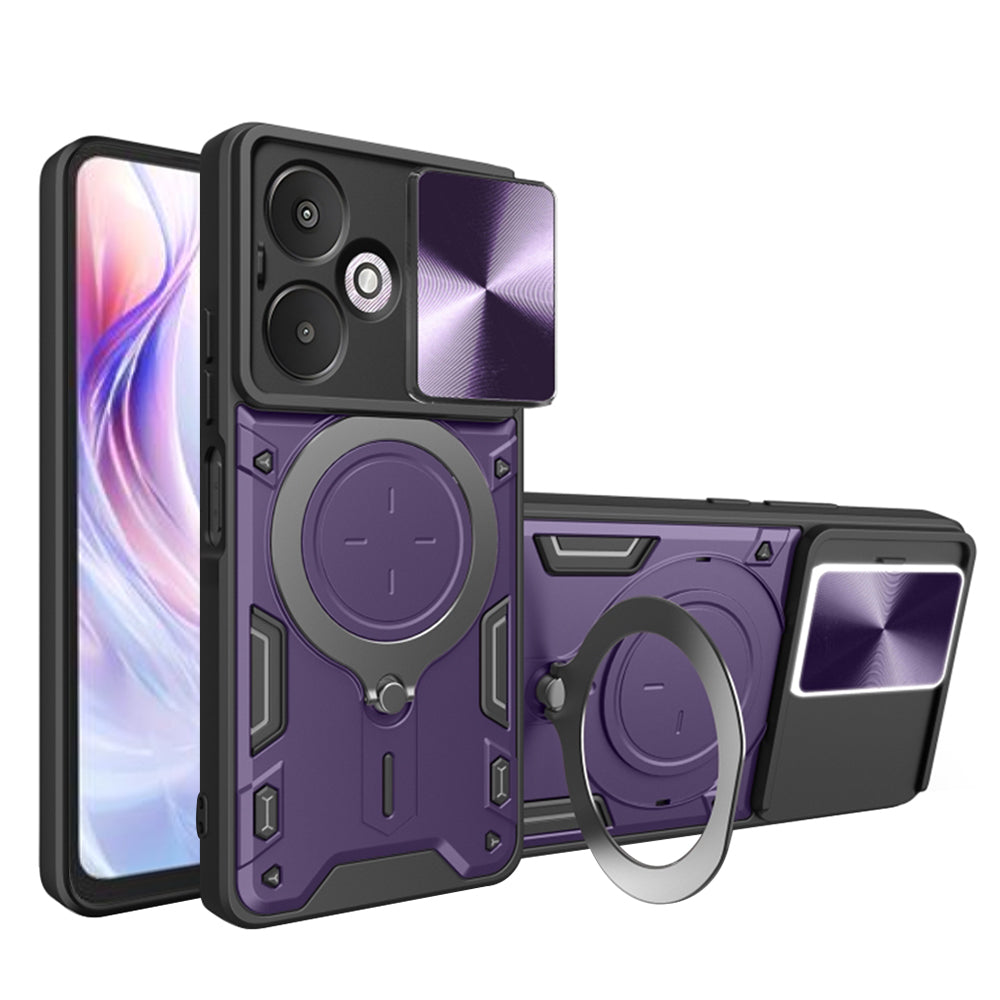 Husa pentru Xiaomi Redmi 13C 5G, Techsuit, CamGuard Pro, Mov