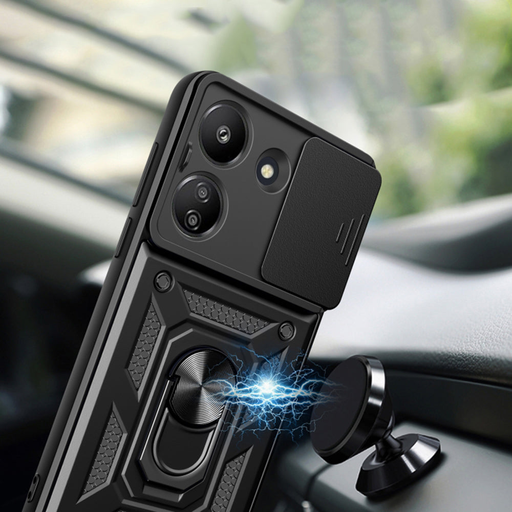 Husa pentru Xiaomi Redmi 13C 5G, Techsuit, CamShield, Verde