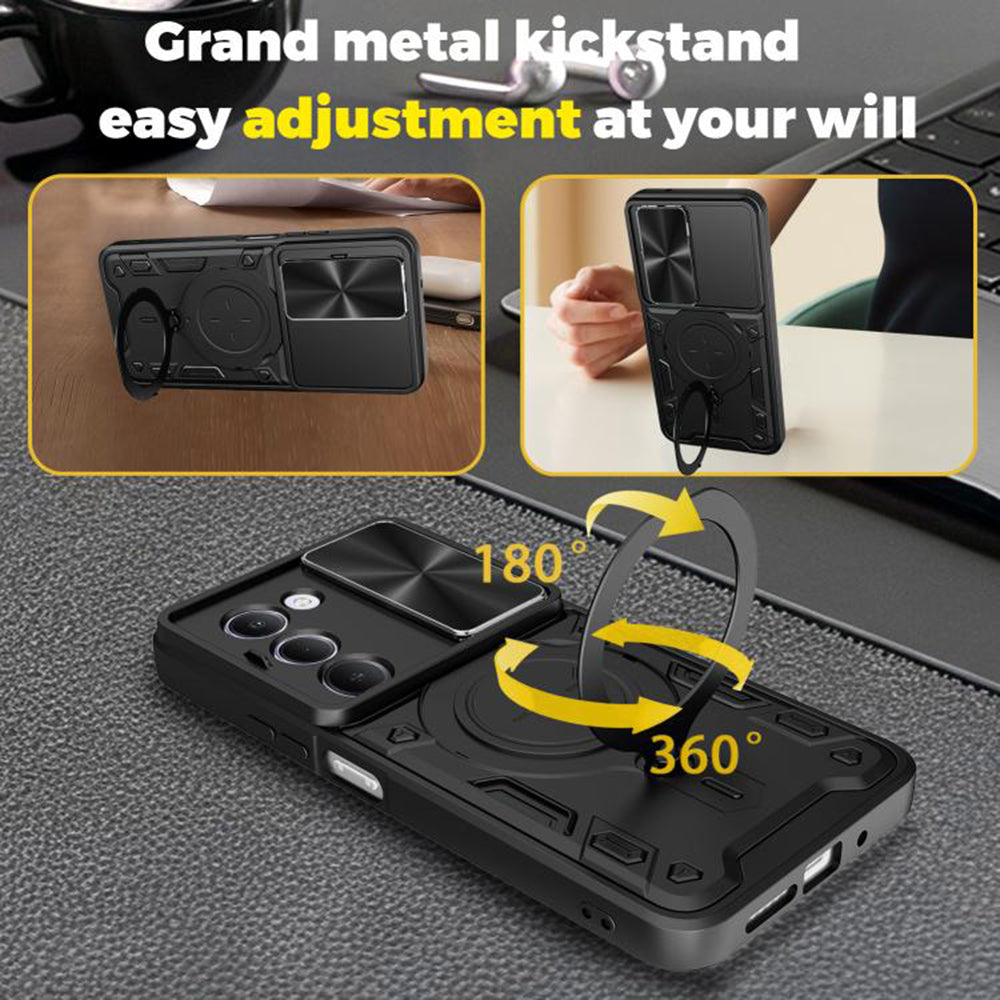 Husa pentru Xiaomi Redmi 15 5G / 15 4G, Techsuit, CamGuard Pro, Rosie