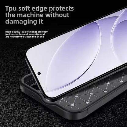 Husa pentru Xiaomi Redmi 15 5G / 15 4G, Techsuit, CarbonFiber, Neagra