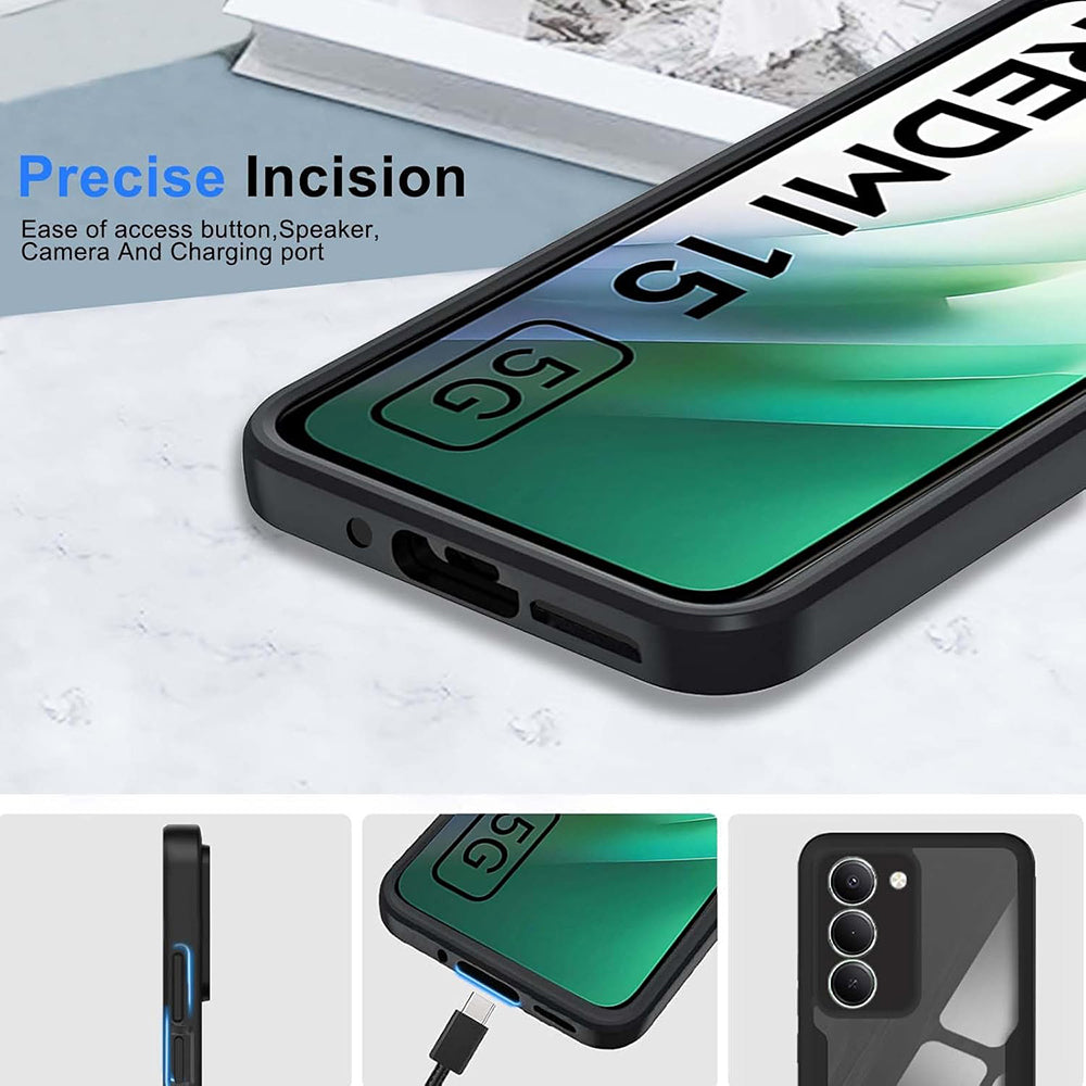 Husa pentru Xiaomi Redmi 15 5G / 15 4G, Techsuit, ColorVerse 360, Neagra