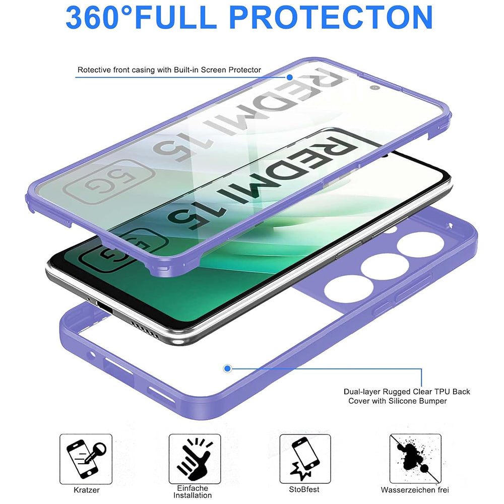 Husa pentru Xiaomi Redmi 15 5G / 15 4G, Techsuit, ColorVerse 360, Roz