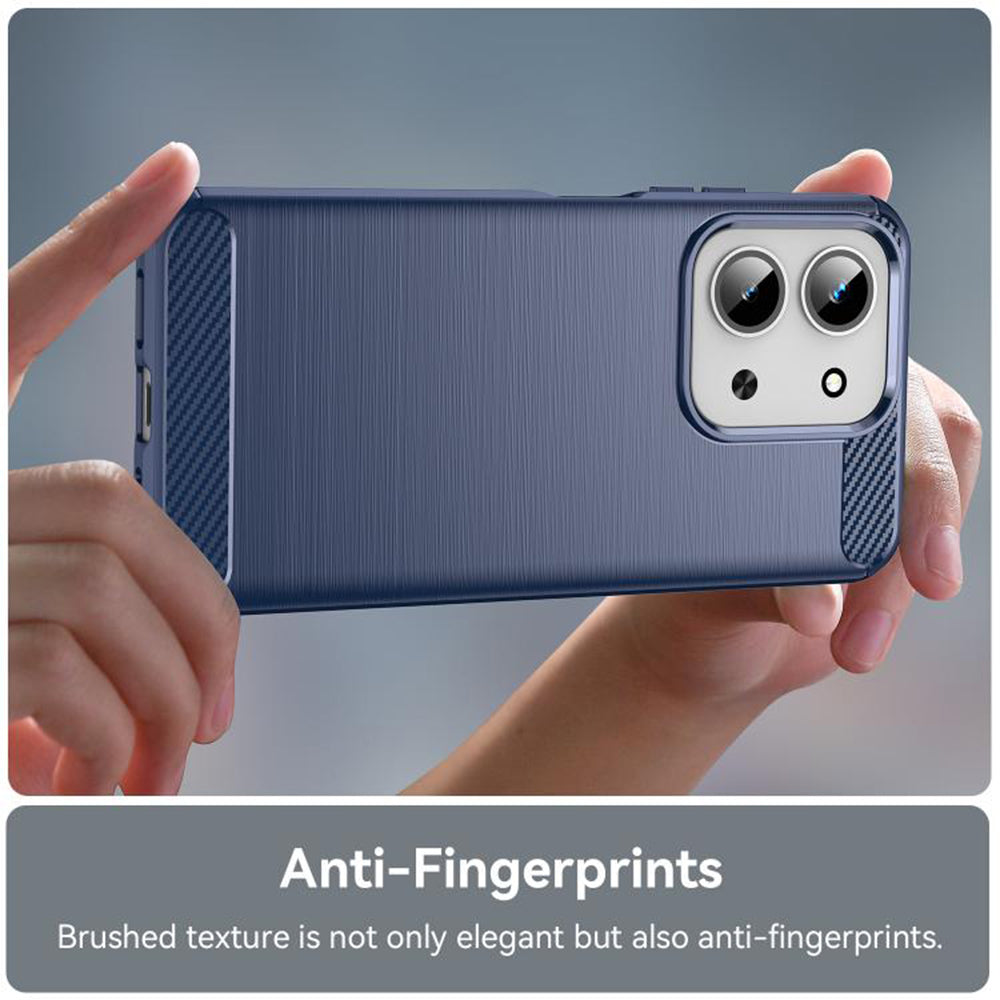 Husa pentru Xiaomi Redmi 15C 5G / 15C 4G, Techsuit, Carbon, Albastra