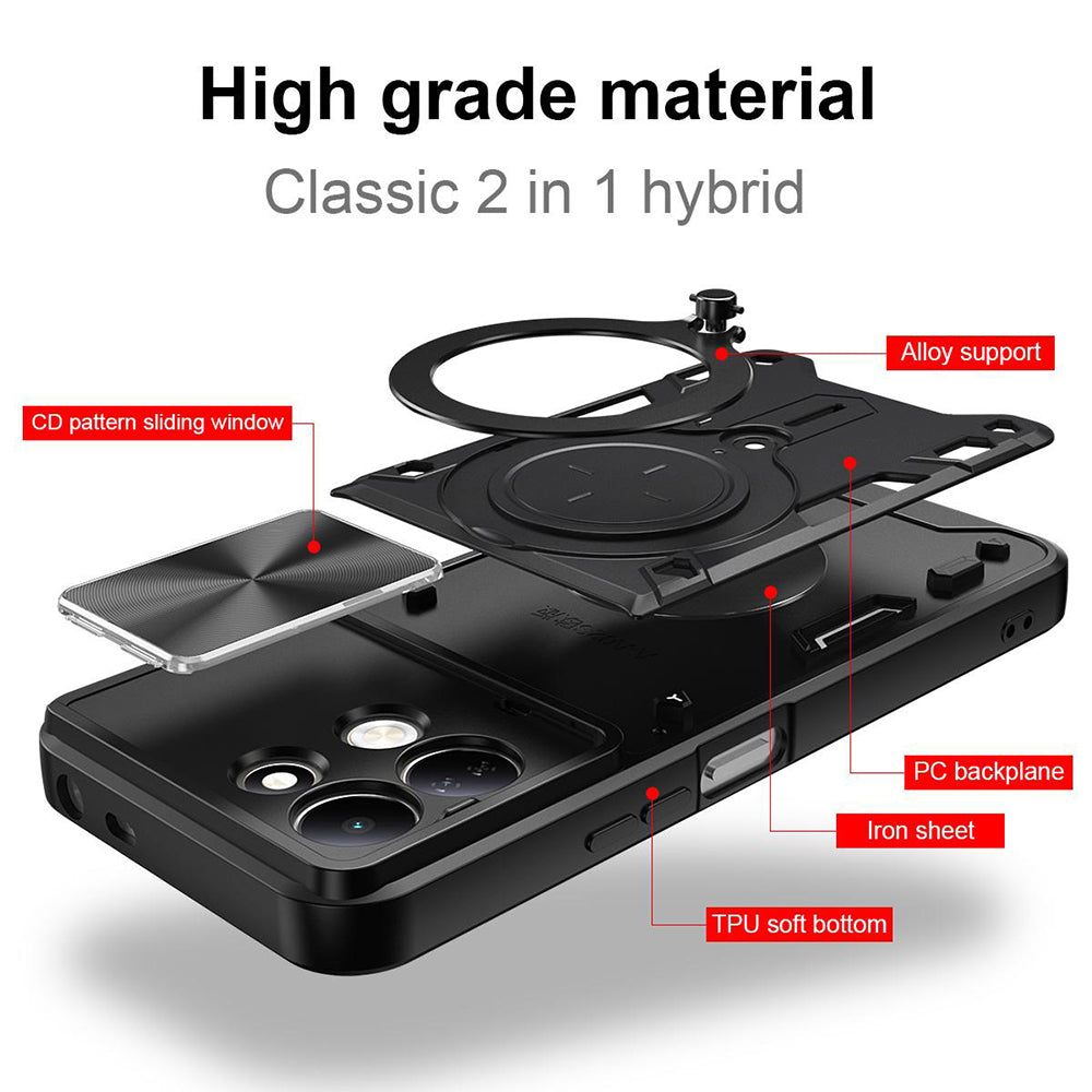 Husa pentru Xiaomi Redmi 17 5G / 17 4G, Techsuit, CamGuard Pro, Rosie