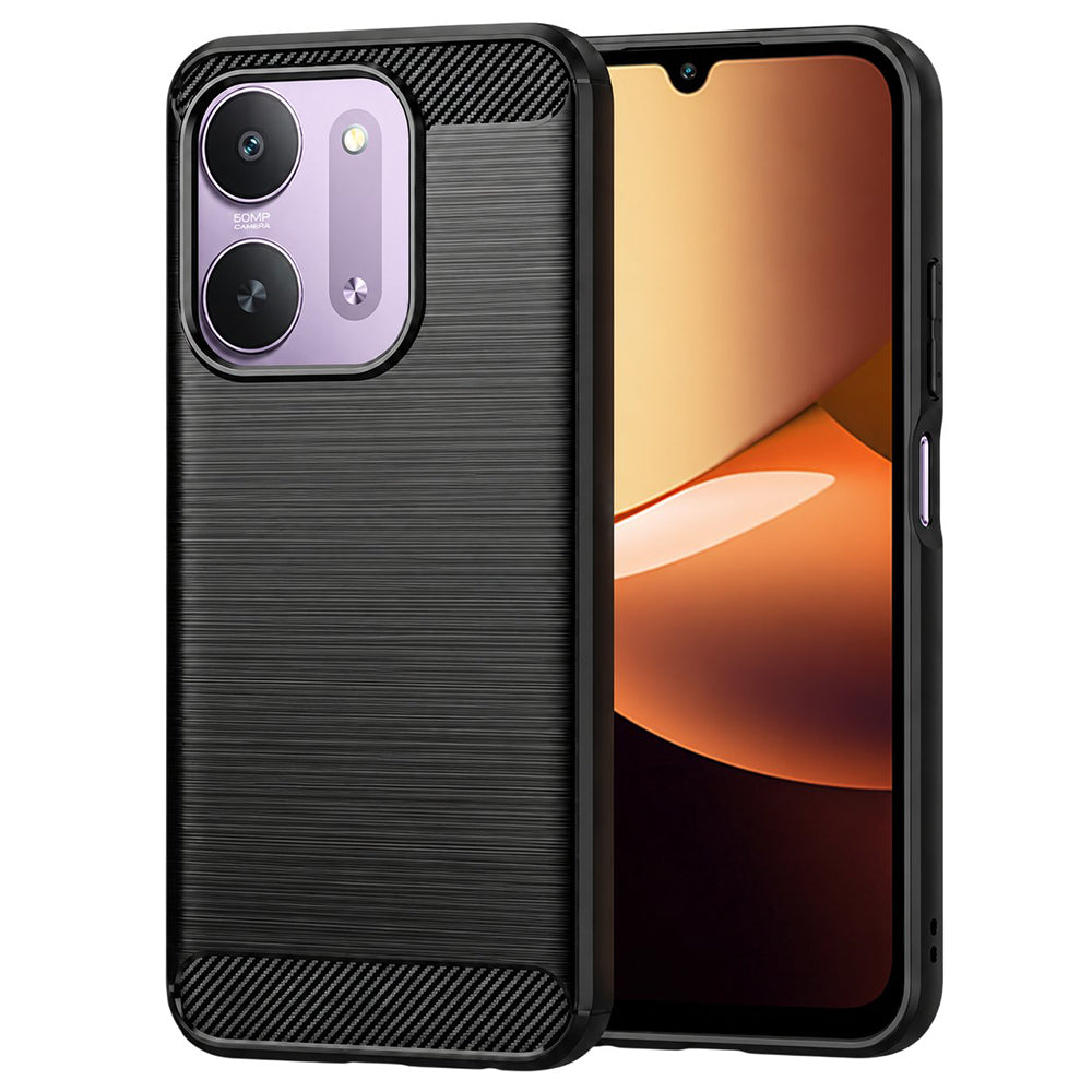 Husa pentru Xiaomi Redmi 17C 5G, Techsuit, Carbon, Neagra