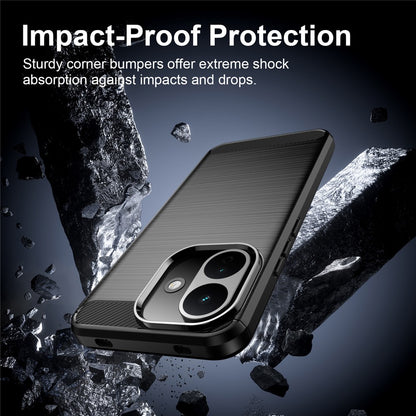 Husa pentru Xiaomi Redmi 17C 5G, Techsuit, Carbon, Neagra