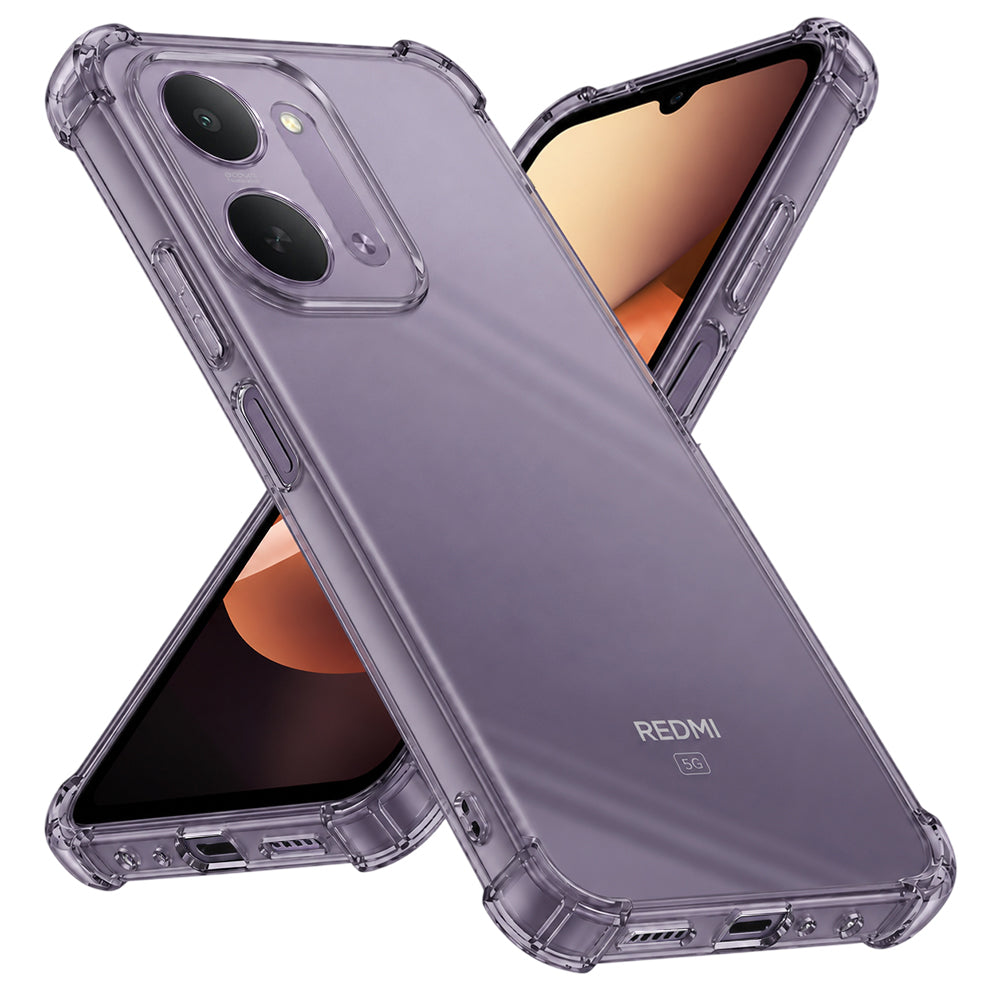 Husa pentru Xiaomi Redmi 17C 5G, Techsuit, Shockproof Clear, Fumurie