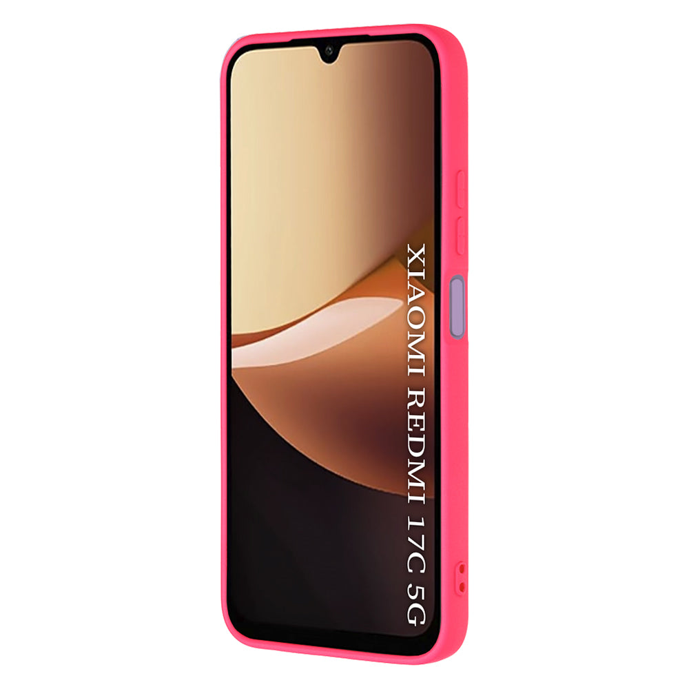 Husa pentru Xiaomi Redmi 17C 5G, Techsuit, SoftFlex, Roz Inchis