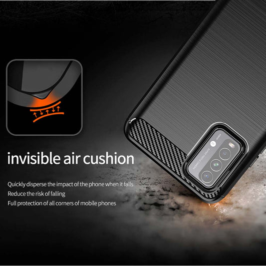 Husa pentru Xiaomi Redmi 9 Power / 9T, Techsuit, Carbon, Neagra