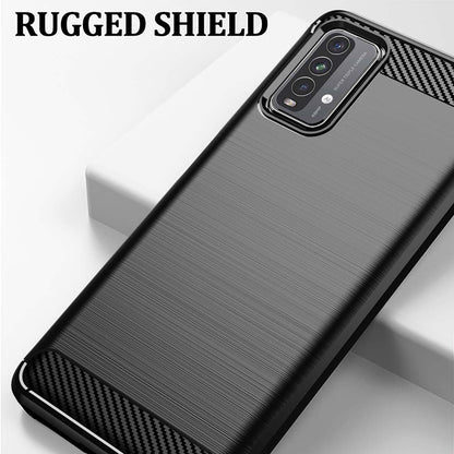 Husa pentru Xiaomi Redmi 9 Power / 9T, Techsuit, Carbon, Neagra