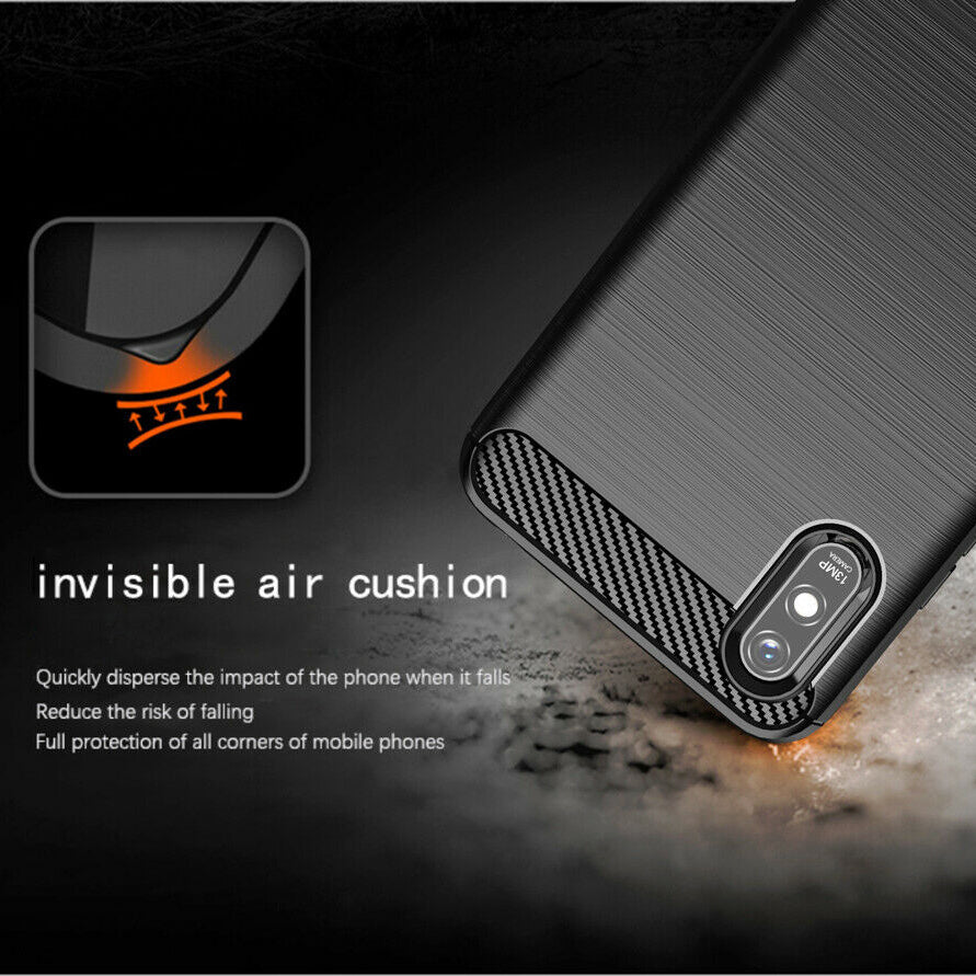 Husa pentru Xiaomi Redmi 9AT / 9A, Techsuit, Carbon, Neagra