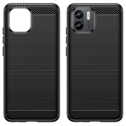 Husa pentru Xiaomi Redmi A2+ / A1+, Techsuit, Carbon, Neagra