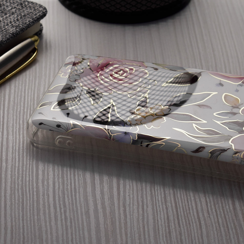 Husa pentru Xiaomi Redmi A2+ / A1+, Techsuit, Marble, Alba