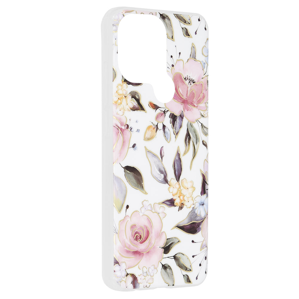 Husa pentru Xiaomi Redmi A2+ / A1+, Techsuit, Marble, Alba