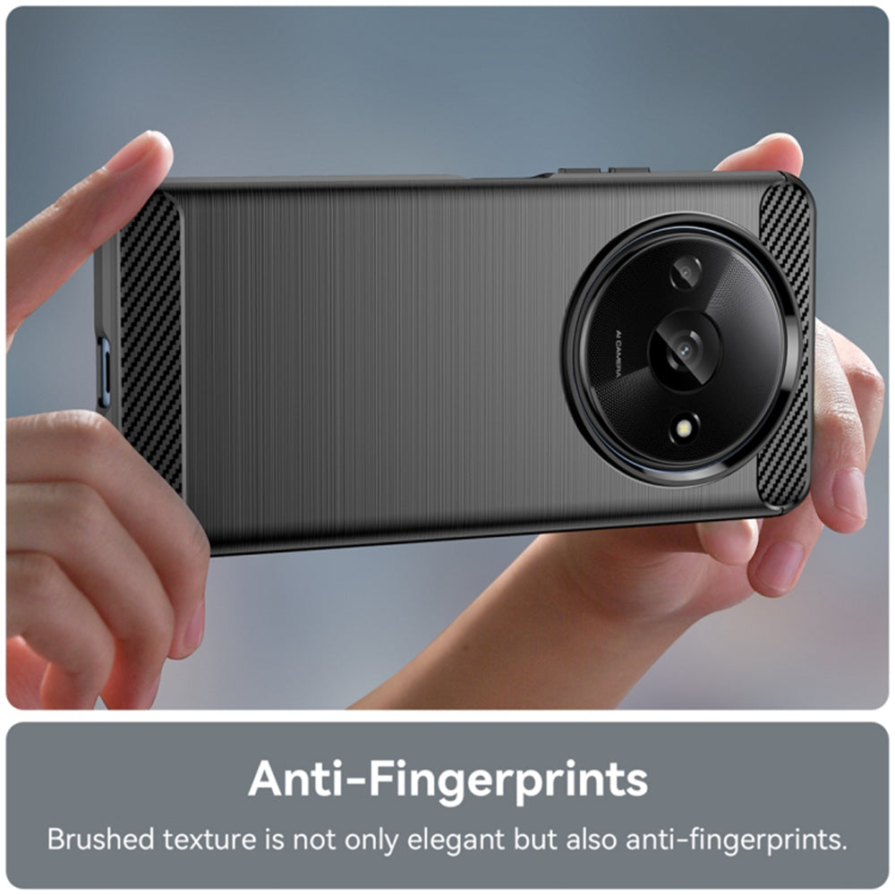 Husa pentru Xiaomi Redmi A3x / A3, Techsuit, Carbon, Neagra
