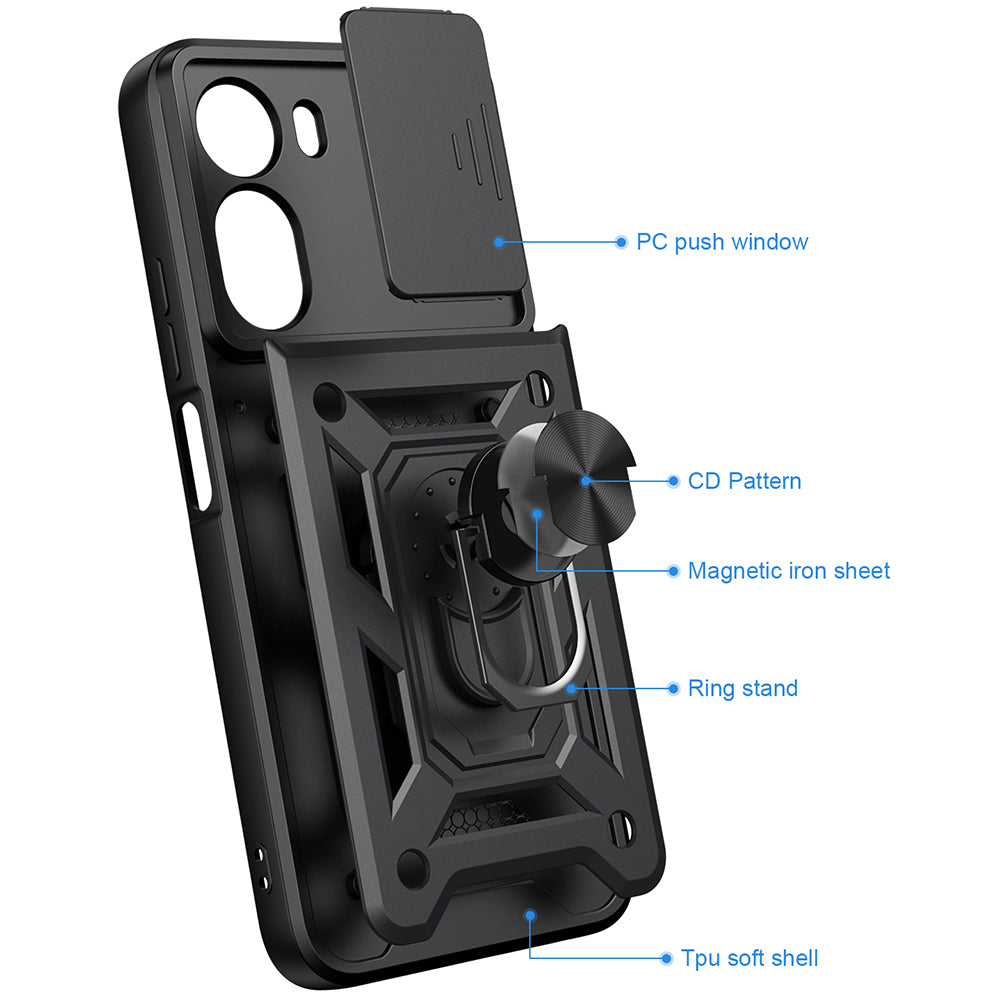 Husa pentru Xiaomi Redmi A7 Pro 4G, Techsuit, CamShield, Neagra