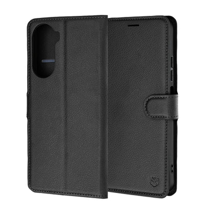 Husa pentru Xiaomi Redmi A7 Pro 4G, Techsuit, Leather Folio, Neagra
