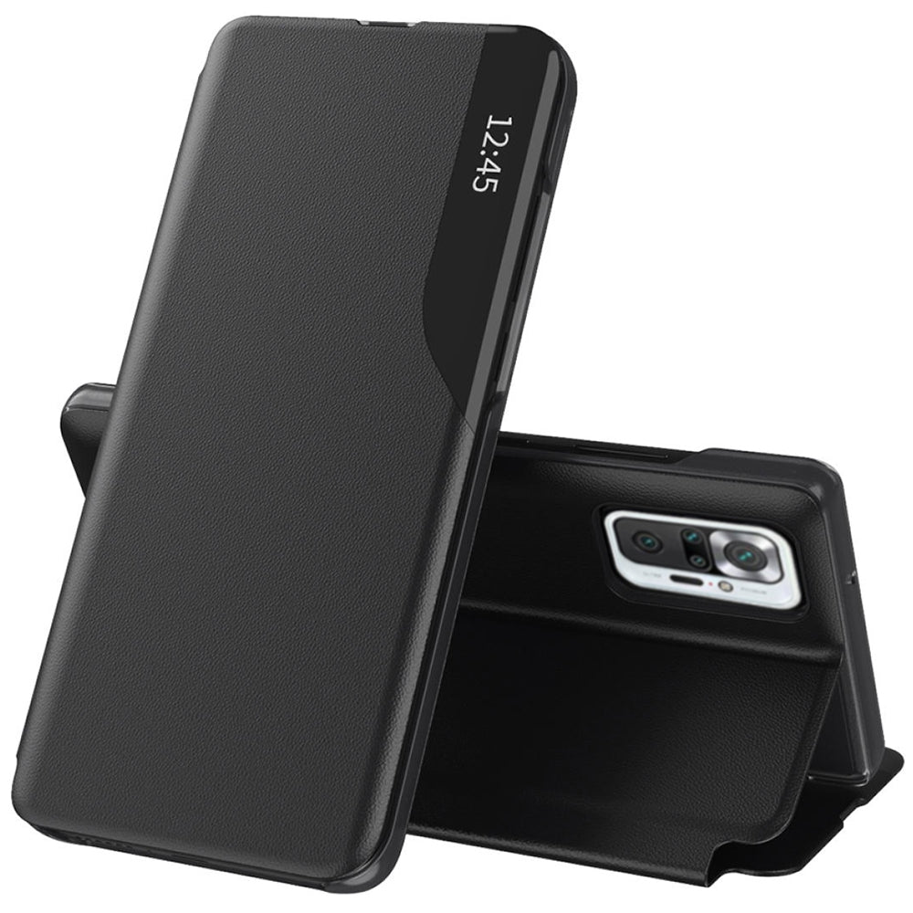 Husa pentru Xiaomi Redmi Note 10 Pro Max / Note 10 Pro, Techsuit, eFold, Neagra
