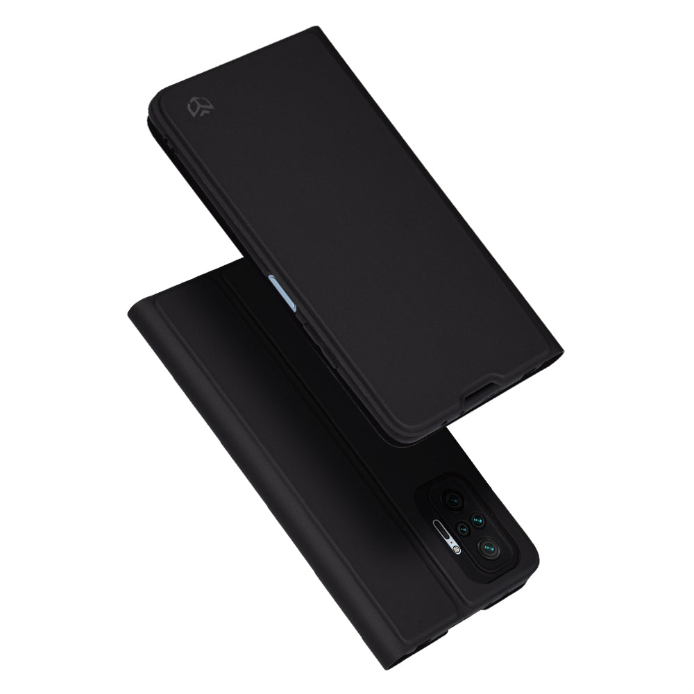 Husa pentru Xiaomi Redmi Note 10 Pro Max / Note 10 Pro, Techsuit, Magskin Book, Neagra