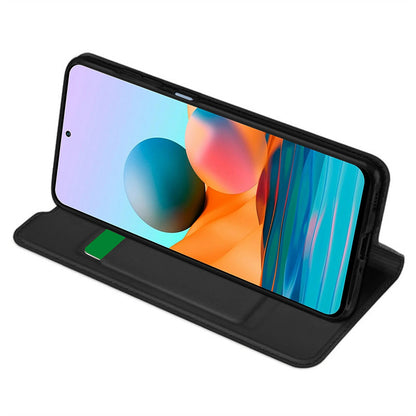 Husa pentru Xiaomi Redmi Note 10 Pro Max / Note 10 Pro, Techsuit, Magskin Book, Neagra