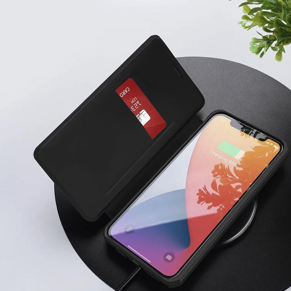 Husa pentru Xiaomi Redmi Note 10 Pro Max / Note 10 Pro, Techsuit, Magskin Book, Neagra