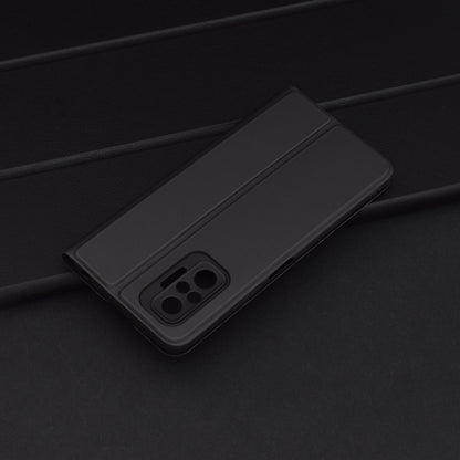 Husa pentru Xiaomi Redmi Note 10 Pro Max / Note 10 Pro, Techsuit, Magskin Book, Neagra