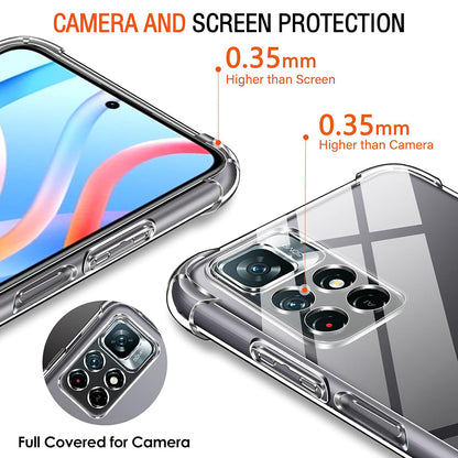 Husa pentru Xiaomi Redmi Note 11S / Note 11, Techsuit, Shockproof Clear, Transparenta