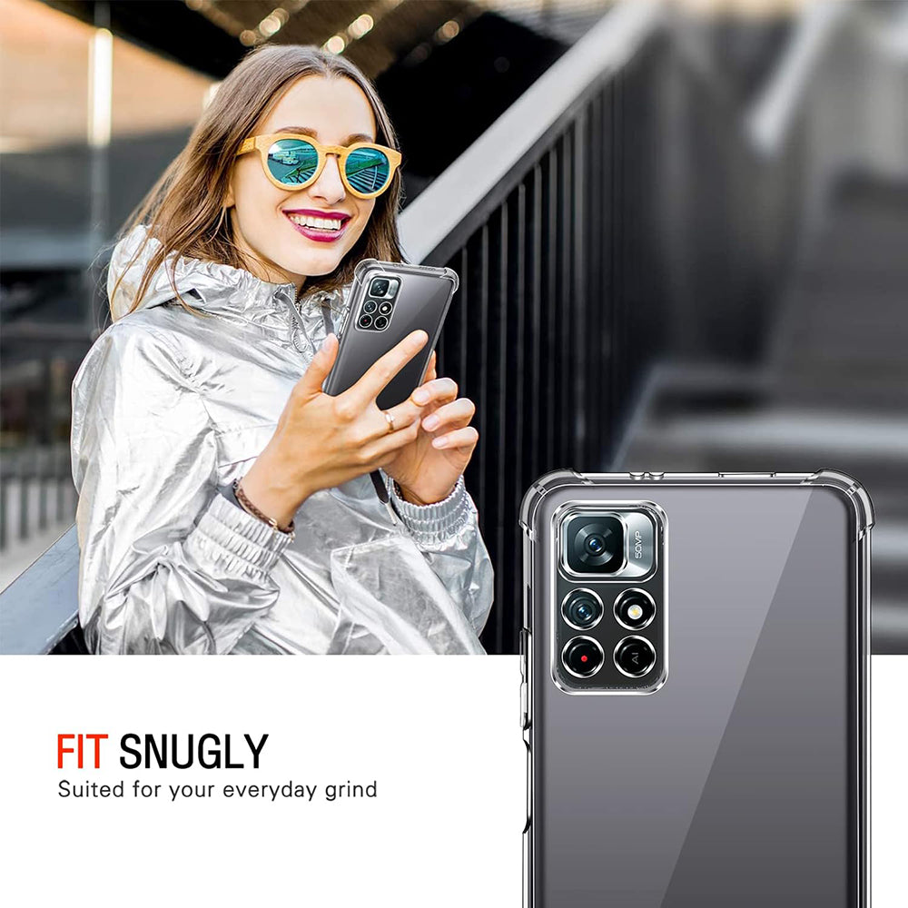 Husa pentru Xiaomi Redmi Note 11S / Note 11, Techsuit, Shockproof Clear, Transparenta