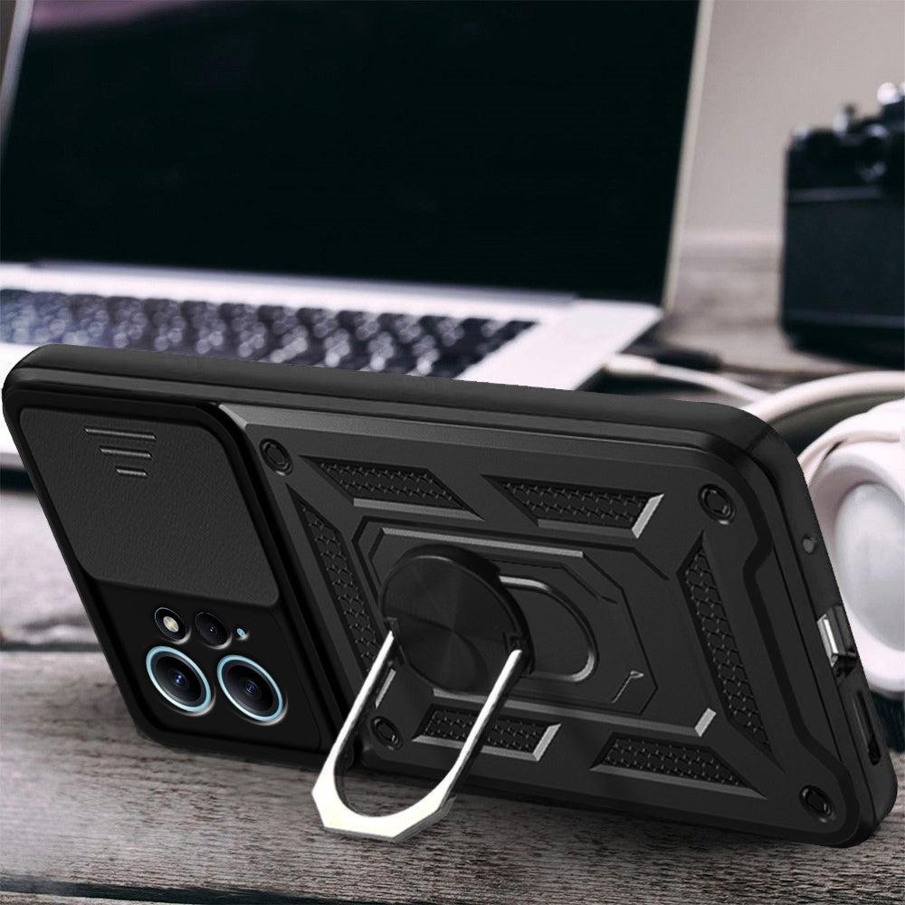 Husa pentru Xiaomi Redmi Note 12 4G, Techsuit, CamShield, Neagra