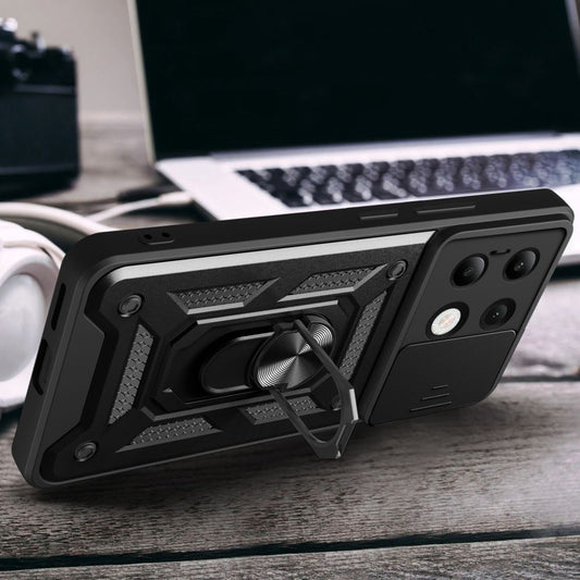 Husa pentru Xiaomi Redmi Note 13 4G, Techsuit, CamShield, Neagra