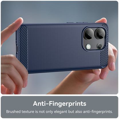 Husa pentru Xiaomi Redmi Note 13 4G, Techsuit, Carbon, Albastra