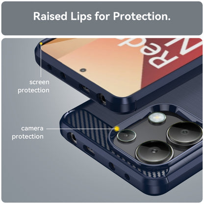 Husa pentru Xiaomi Redmi Note 13 4G, Techsuit, Carbon, Albastra